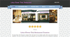 Desktop Screenshot of lotus-flower-thai-restaurant.co.uk
