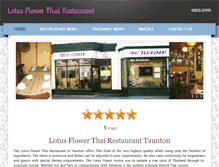 Tablet Screenshot of lotus-flower-thai-restaurant.co.uk